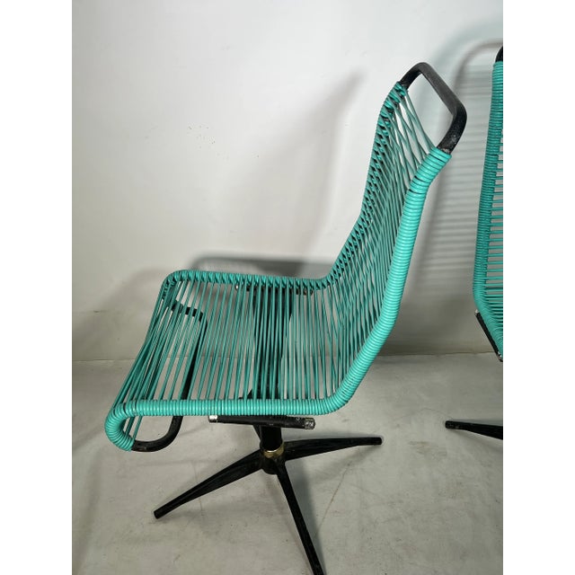 Mid-Century Modern Vintage Spaghetti Lounge Chairs - a Pair For Sale - Image 3 of 13