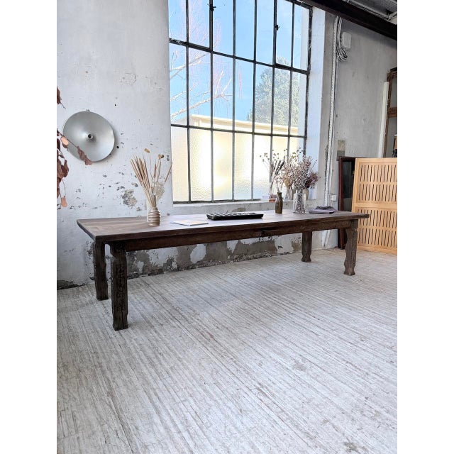 Farmhouse Table in Oak, 1890s For Sale - Image 6 of 18