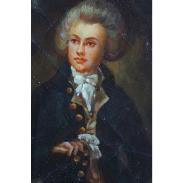 Late 20th Century Mr & Mrs William Hallett Morning Walk Oil Painting After Thomas Gainsbourough For Sale - Image 6 of 13