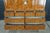 Antique English George II Style Oyster Burl Yew Cabinet on Chest Linen Press 80" For Sale - Image 12 of 18