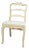 Mid 20th Century Louis XV Cream Painted Side Chair For Sale