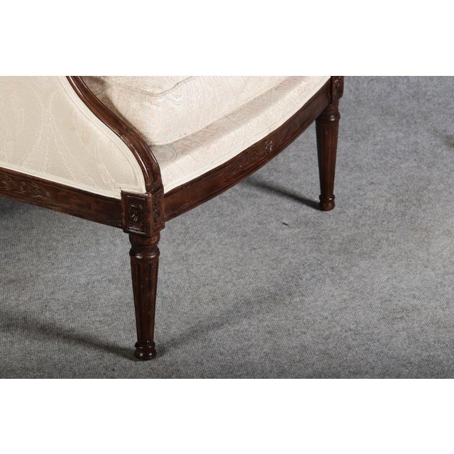 Late 18th Century Antique Louis XVI Armchair in Walnut, 1780 For Sale - Image 5 of 18