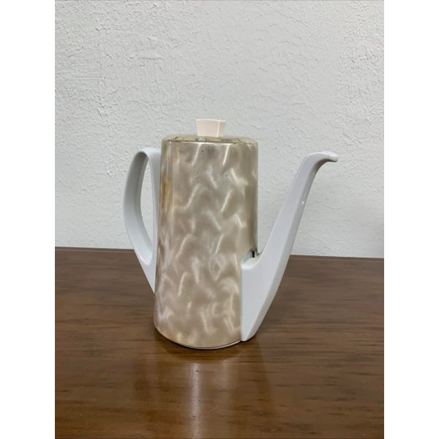 Ceramic Mid-Century Modern Bauscher Weiden Germany Bavaria Porcelain Insulated Jug Coffee/Tea Pot For Sale - Image 7 of 11