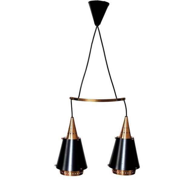 Vintage Norwegian Classic Copper Pendant Lamp, 1960s For Sale - Image 6 of 6