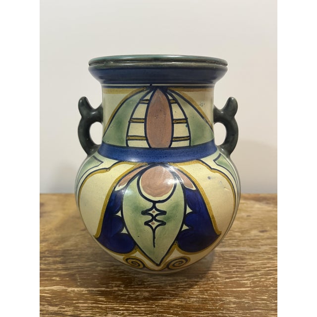 Ceramic Damascus Amphora Vase from Plateelbakkerij Zuid-Netherlands, 1910s For Sale - Image 7 of 7