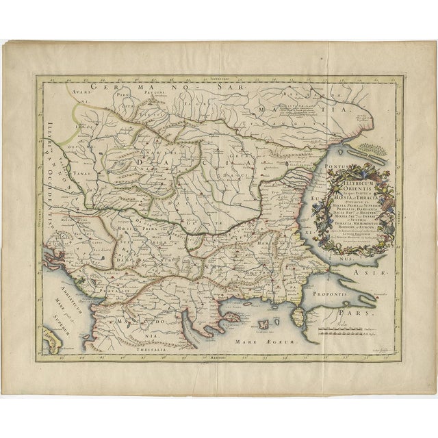 Map of Region Near the Baltic Sea, 1670 For Sale