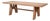 Rustic Trestle Dining Table in Aged Pine, 98 Inch For Sale