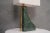 Gold Italian Indian Green Marble and Brass Table Lamp, 2000s For Sale - Image 8 of 11