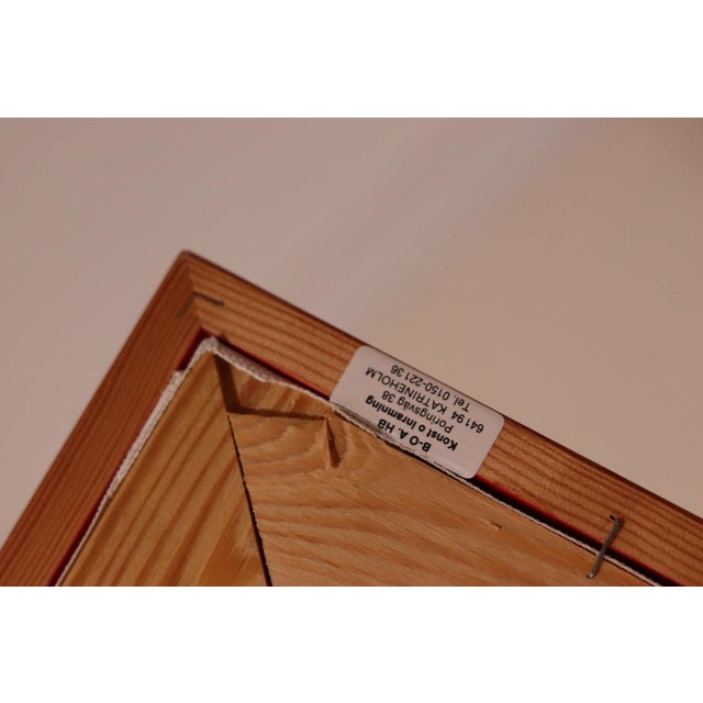 T. Berg, Abstract, 1960s, Oil Painting, Framed For Sale - Image 9 of 10