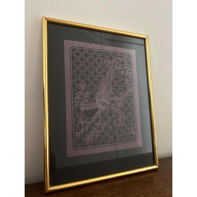 Paper Jiǎnzhǐ Decoupage Artworks with Birds, Set of 3 For Sale - Image 7 of 10