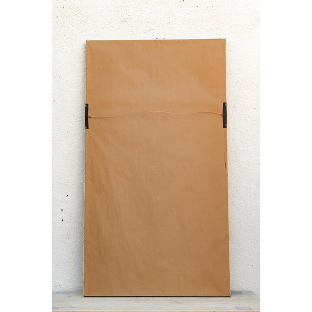 Large Framed Vintage Bark Painting Wall Art For Sale - Image 12 of 13