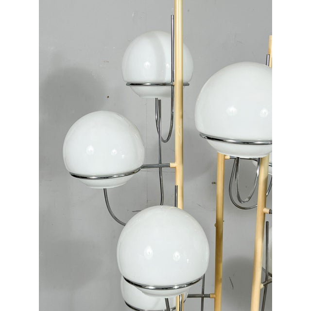 Cream Mid-Century Floor Lamp by Gino Sarfatti, Italy, 1960s, 1970s For Sale - Image 8 of 18