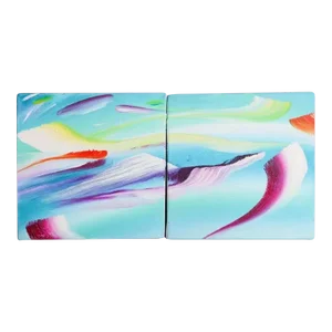 Early 21st Century Surrealist Abstract Diptych Painting by Martyn Jones