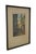 Antique colored etching of a narrow street in the old town of Nice, France by Victor Valery. The scene captures a typical...