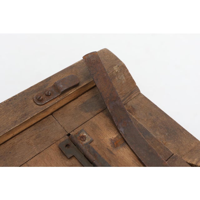 Small Rustic Wooden Photoframe with Glass, France, 1920s For Sale - Image 11 of 14