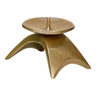 1960s Ekberg Malm Brass Candle Holder For Sale