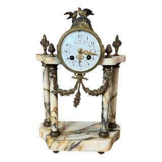 Louis XVI Style Clock, 1890s For Sale