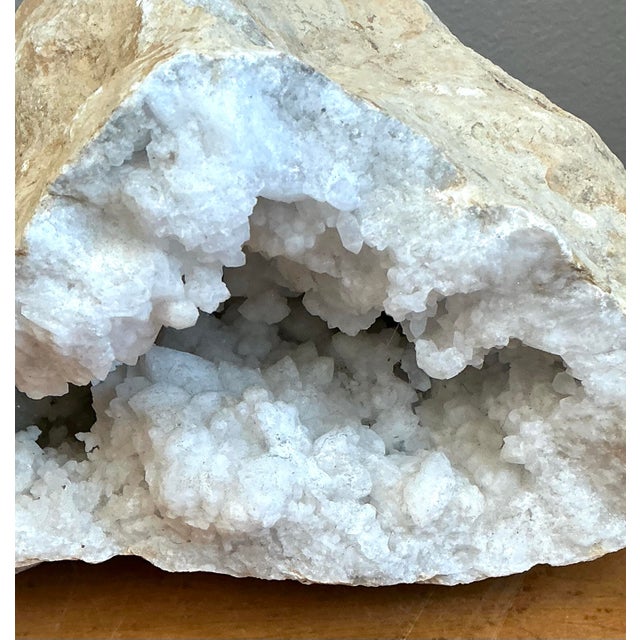 Vintage White Quartz Geode For Sale - Image 12 of 12