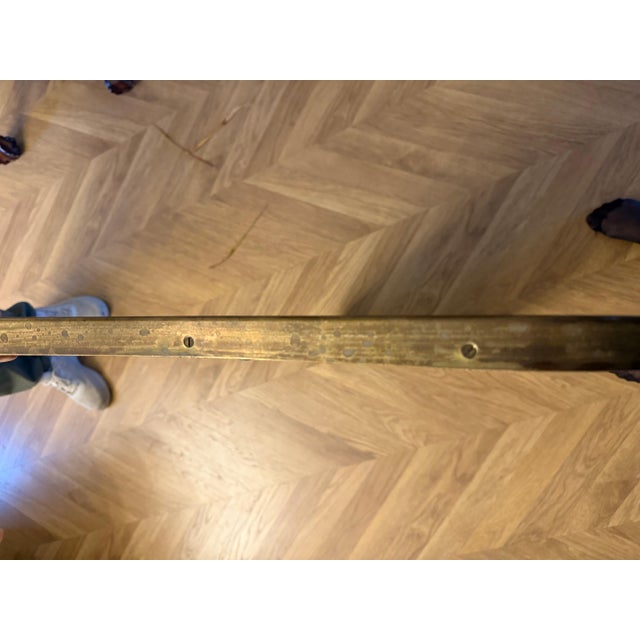 Italian Modernist Gilded Brass Mirror in the style of Gio Ponti, 1960s For Sale - Image 6 of 18