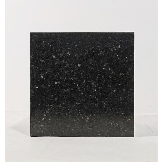Italian Black Granite Marble Sculpture Display Table by Massimo Papiri for Appia Antica Roma, 1970s For Sale - Image 4 of 10