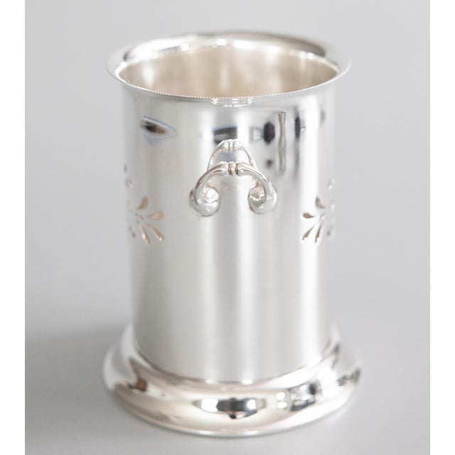 English 19th Century English Silver Plate Wine Coaster Caddy Bottle Holder For Sale - Image 3 of 9