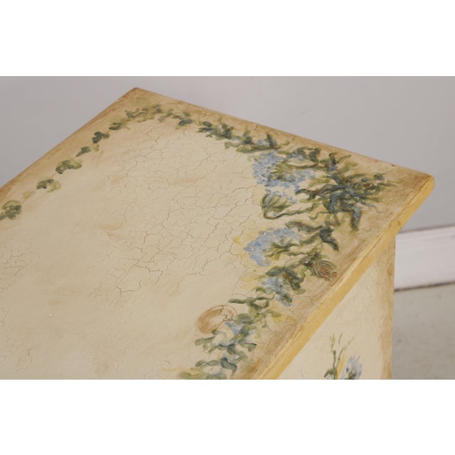 Yellow Habersham Crackle Paint 2 Door Cabinet For Sale - Image 8 of 18