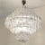 2020s Bespoke Italian Art Deco Design Crystal Murano Glass Nickel Modern Chandelier For Sale - Image 5 of 10