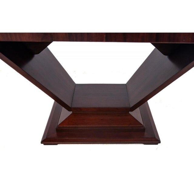 Vintage Extendable Table in Walnut with Chairs by Louis Majorelle, 1920s, Set of 7 For Sale - Image 15 of 18