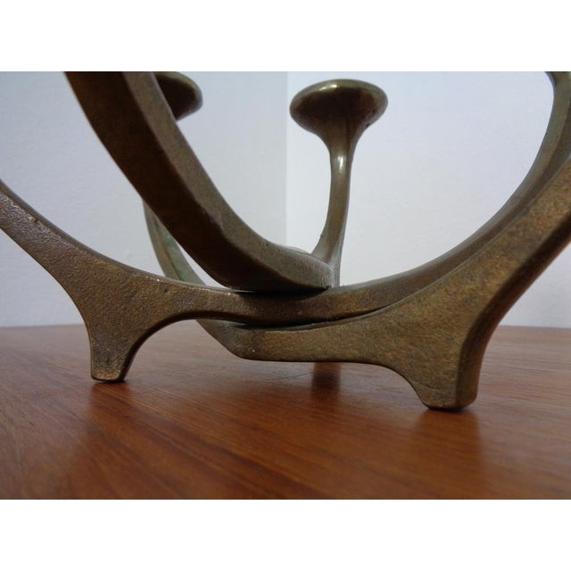 Brutalist Austrian Bronze Candleholder, 1960s For Sale - Image 17 of 18