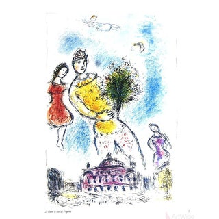 Marc Chagall, Dans Le Ciel De L'Opera, 1981, Poster For Sale