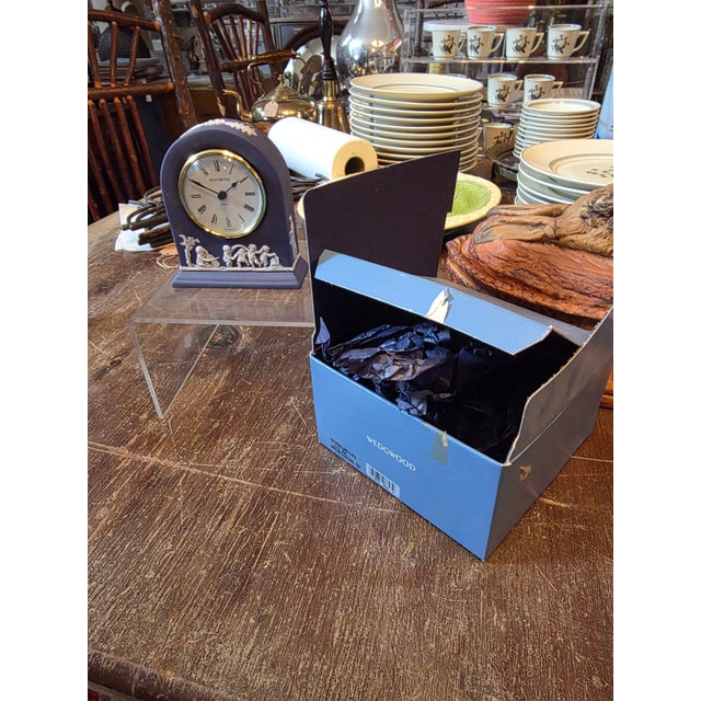 Blue Wedgwood Clock For Sale - Image 8 of 9