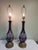 Amethyst A Pair of 1940s Cut Crystal Amethyst Table Lamps For Sale - Image 8 of 9