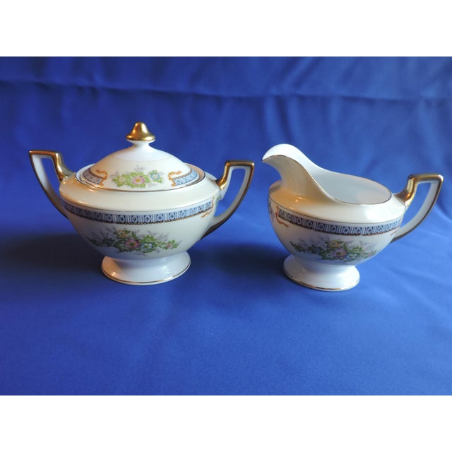 Circa 1930's Meito China Japanese Porcelain 20 Piece Tea Set Hand