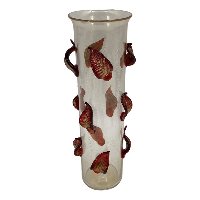 Foglie Vase in Murano Glass by Cleto Munari, Italian, 2004 For Sale