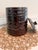 1950s Vintage Mar-Crest Daisy Dot Colorado Brown Glazed Stoneware Cookie Jar With Lid For Sale - Image 5 of 5