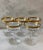 Set of 5 vintage St. Regis by Fostoria chapagne coupes with beautiful art deco pattern gold rim and baluster stems. Have...