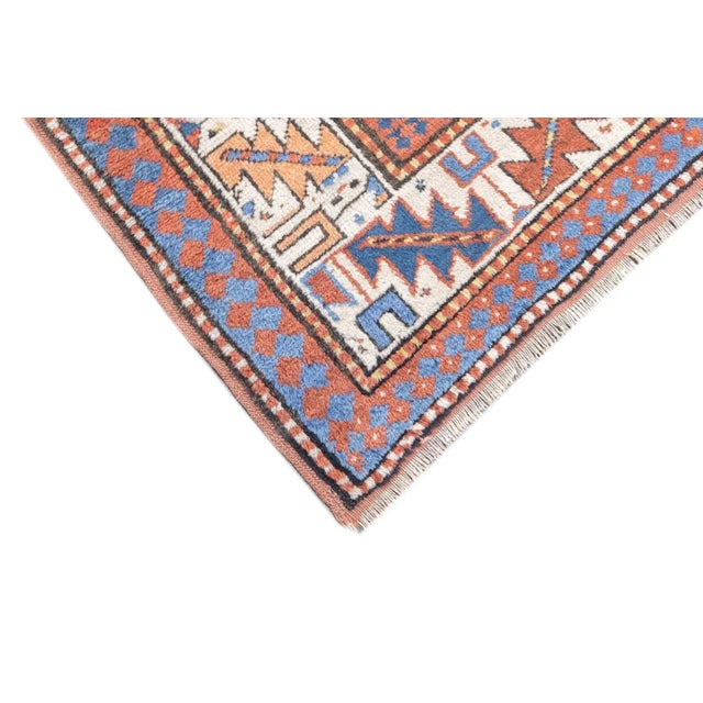 Antique Kazak Rug 3'7'' x 6'9'' For Sale In New York - Image 6 of 12