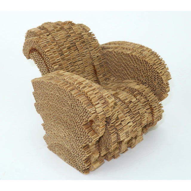 Renowned architect and designer, Frank Gehry, started experimenting with corrugated cardboard furniture in the 1970's....
