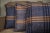 Set of 3 Vintage Handwoven Indigo Stripe Pillows – 16x16 For Sale - Image 11 of 17