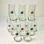 1980s Vintage Memphis Postmodern Bent Glass Sterling Medallion Tall Boy Tumblers - Set of 12 For Sale - Image 12 of 15