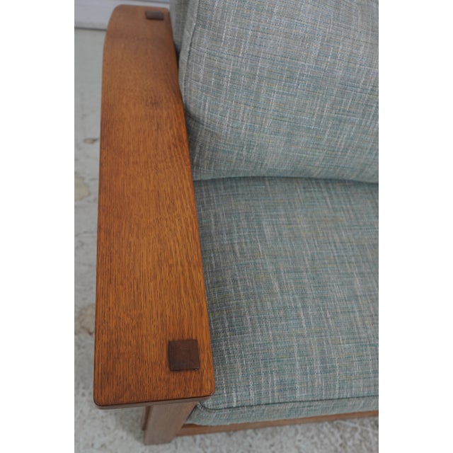 Stickley Stickley Mission Oak Arts & Crafts Upholstered Sofa For Sale - Image 4 of 18