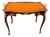 Vintage Louis XV Marquetry Serving Table Rolling Wheels For Sale