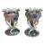 Majolica Palissy Vases With Butterflies Thomas Sergent, Circa 1880-A Pair For Sale