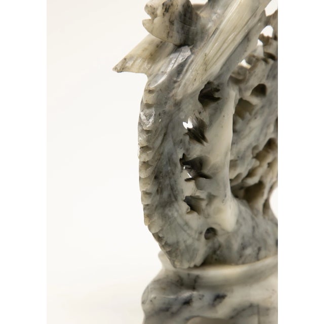 Mid 20th Century Chinese Soapstone Hand-Carved with Phoenix For Sale - Image 9 of 13