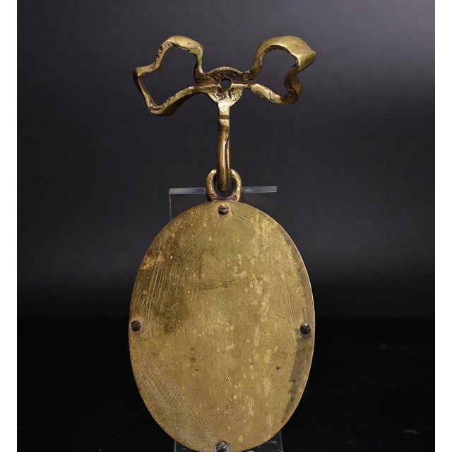 Early 19th Century Antique 19th Century Wedgwood Light Blue Jasperware Plaque of Venus and Cupid in a Gilt Frame For Sale - Image 5 of 7