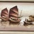 Chinese Vintage Painting of Mixed Media Chinese Junk Boats by Paul Wong Framed For Sale - Image 3 of 12