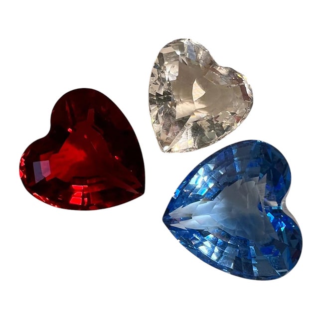 Swarovski Crystal Heart Trio For Sale