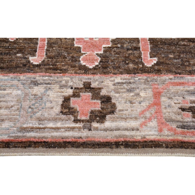 Oushak Hand Knotted Wool Rug, 8'x10'2" For Sale - Image 4 of 6