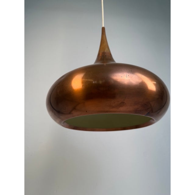 Pendant Lamp in Copper by Jo Hammerborg for Fog & Mørup, Denmark, 1960s For Sale - Image 6 of 14