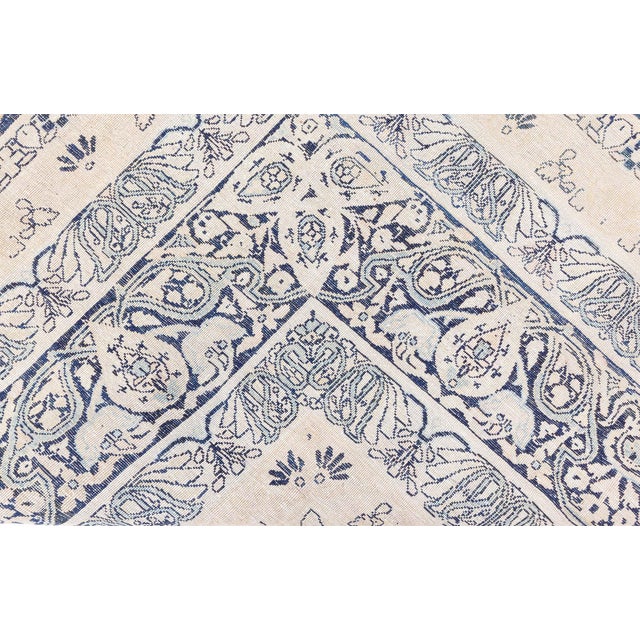 Early 20th Century Antique Persian Kirman Handmade Wool Rug For Sale - Image 5 of 8